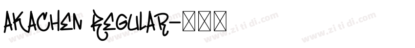 akaChen Regular字体转换